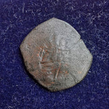 #P204# Byzantine Trachy coin from Latin Occupation of Constantinople 1204-1261
