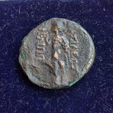 #J299# Greek ae23 bronze coin of Philip V, minted between 217-179 BC