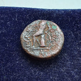 #N897# Greek bronze coin from Seleucid King Seleukos III, 226-223 BC