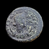 #p268# Roman bronze provincial coin of Valerian I, minted in 253-254 AD
