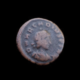 #P250# Roman Bronze coin issued by Arcadius from 388-395 AD