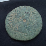 #p260# Roman provincial bronze coin from Celsa (Augustus) BC 27-14 AD