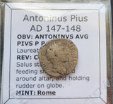 #k362# Roman silver denarius coin of Antoninus Pius from 147-148 AD