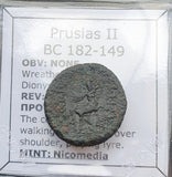#g063# Greek Bithynia Bronze Coin of king Prusias II from 182-149 BC