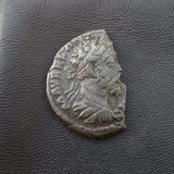 #p351# Roman silver denarius coin of Marcus Aurelius from 179-180 AD