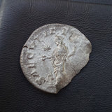 #p355# Roman silver denarius coin of Julia Maesa from 218-222 AD