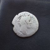#k888# Roman silver denarius coin of Antoninus Pius from 141 AD