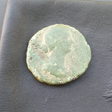 #p303# Roman bronze Sestertius coin of Faustina II from 161-176 AD