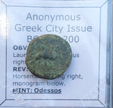 #i119# Anonymous Greek City Issue Bronze Coin of Odessos from 300-200 BC