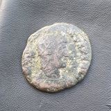 #p291# Rare Roman Bronze coin issued by Magnus Maximus from 383-388 AD