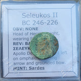 #p327# Greek bronze coin from Seleucid King Seleukos II, 246-226 BC