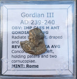 #f326# Roman silver Antoninianus coin of Gordian III from 239-240 AD