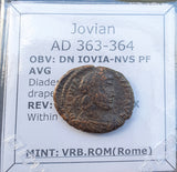 #p306# Roman Bronze coin of Jovian from 363-364 AD