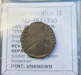 #p292# Roman Bronze coin issued by Constantius II from 351-355 AD