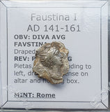 #p342# Roman silver denarius coin of Faustina I from 146-161 AD