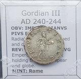 #p357# Roman silver fouree Antoninianus of Gordian III from 240-244 AD