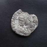 #p356# Roman silver denarius coin of Plautilla from 202-205