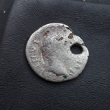 #p379# Roman silver fouree denarius coin of Lucius Verus from 161-169 AD