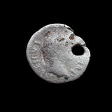 #p379# Roman silver fouree denarius coin of Lucius Verus from 161-169 AD