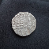#p354# Roman silver denarius coin of Julia Domna from 198-200 AD