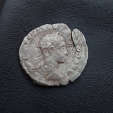 #p346# Roman silver denarius coin of Severus Alexander from 222 AD
