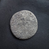 #p370# Roman silver denarius coin of Trajan from 114-117 AD