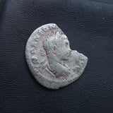 #p348# Roman silver denarius coin of Elagabalus from 220-221 AD