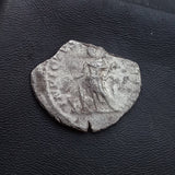 #p349# Roman silver denarius coin of Elagabalus from 221 AD