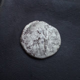 #p387# Roman silver denarius coin of Faustina I from 141-161 AD