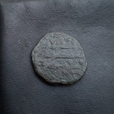 #o667# Anonymous copper Umayyad Fals coin from Spain 756-929 AD