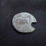 #p361# Roman Republican silver fouree denarius of C. Marius C.f. Capito from 81 BC