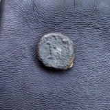 #p176# Tiny Roman Bronze coin issued by Zeno from 476-491 AD