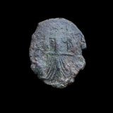 #p332# Rare Byzantine Follis coin of Constans II from 641-668 AD