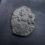 #p332# Rare Byzantine Follis coin of Constans II from 641-668 AD
