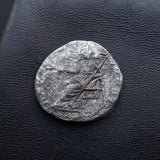#p382# Roman silver denarius coin of Septimius Severus 197-198 AD