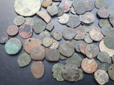 #Lot59A# 90 Uncleaned Islamic Bronze & Copper coins from 661-1850 AD