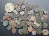 #Lot59A# 90 Uncleaned Islamic Bronze & Copper coins from 661-1850 AD