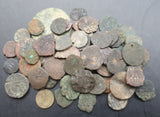#Lot59A# 90 Uncleaned Islamic Bronze & Copper coins from 661-1850 AD