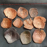 #Lot53A# Lot of 10 Identified Byzantine Trachy coins from 1204-1261 AD (Latin Occupation)