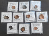 #Lot52A# Lot of 10 Identified Byzantine Trachy coins from 1204-1261 AD (Latin Occupation)