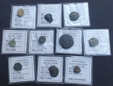 #Lot39A# Lot of 10 Identified Iberian Greek Bronze coins from 220-25 BC