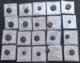 #Lot42A# Lot of 20 Identified Sicilian Greek Bronze coins from 425-216 BC