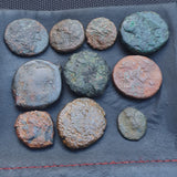 #Lot42A# Lot of 20 Identified Sicilian Greek Bronze coins from 425-216 BC