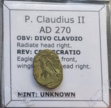 #f429# Roman posthumous Antoninianus coin of Claudius II from 270 AD
