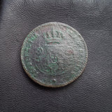 #n766# Spanish 1 Decima de Real coin of Isabel II from 1855 AD