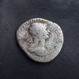 #p415# Roman silver denarius coin of Trajan from 98-117 AD