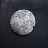#p550# Roman Republican silver denarius of Mark Antony from 32-31 BC