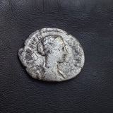 #k835# Roman silver denarius coin of Crispina from 180-182 AD