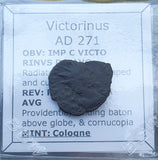 #p257# Roman bronze Antoninianus coin of Victorinus  from 269-271 AD