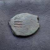 #p403# Ottoman copper Mangir coin of Bayezid I from 1389-1402 AD